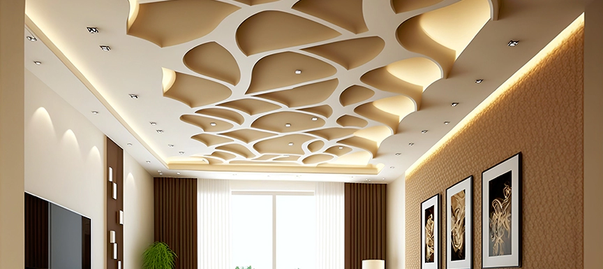 lighting up the gypsum board